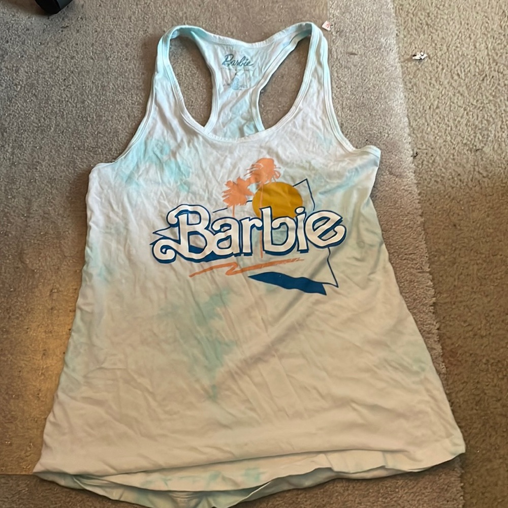 barbie tank top, size L, not see-through